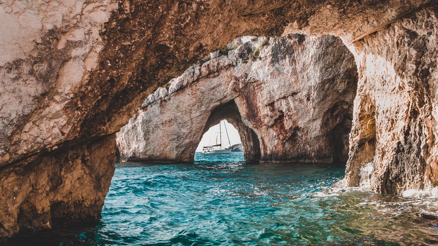 Klif in zee, Zakynthos