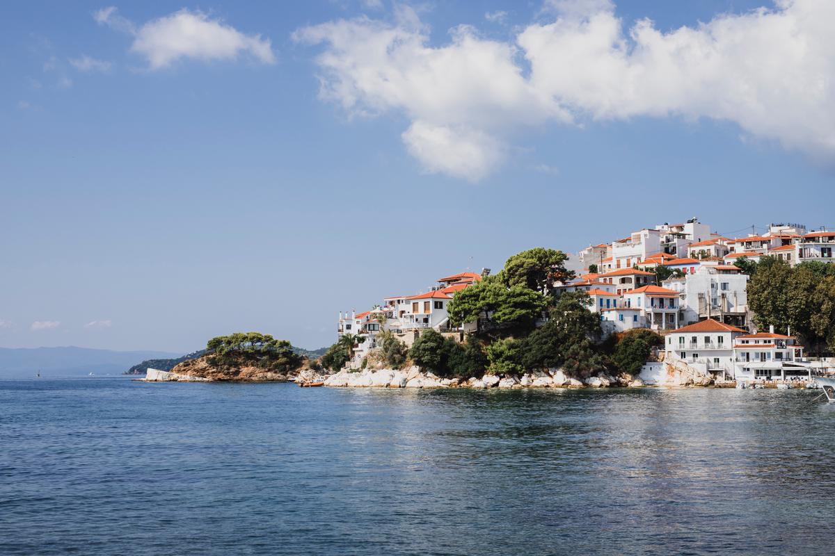 Dorp op Skiathos