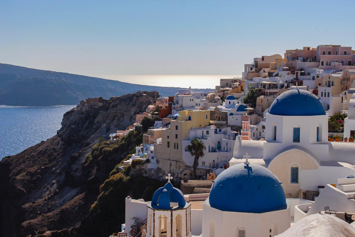 Witte huisjes Santorini